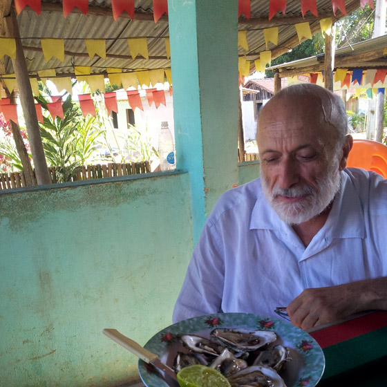 Carlo Petrini em visita no Quilombo Kaonge, Iguape - Bahia